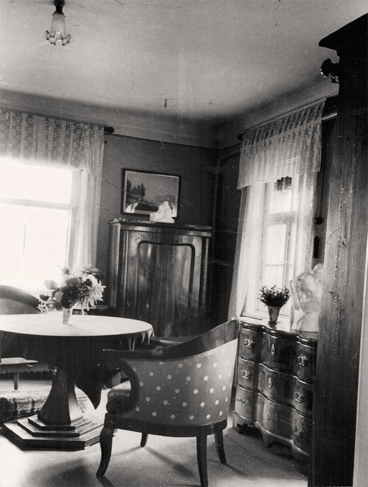 Käthe Kollwitz' Sterbezimmer im Rüdenhof, Sommer 1945, Photographen: Erich Höhne, Erich Pohl © SLUB / Deutsche Fotothek 