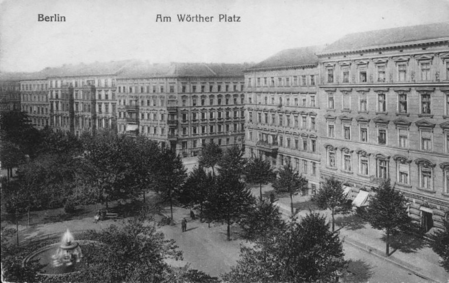 L’immeuble de la famille Kollwitz au 25 de la Weissenburger Strasse, avant novembre 1943, photographe inconnu, carte postale historique