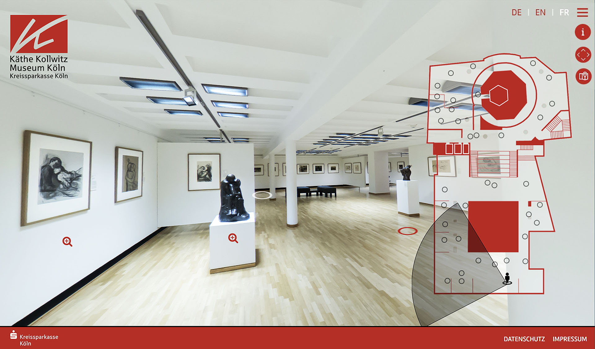 360° Rundgang - Käthe Kollwitz Museum Köln