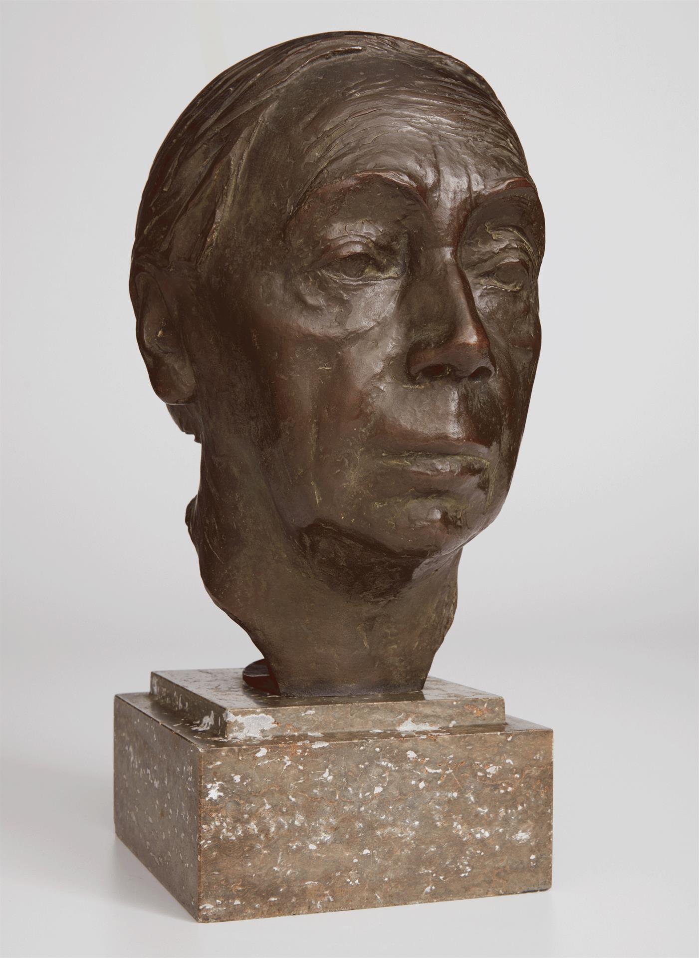 Käthe Kollwitz, Autoportrait, 1926-36, bronze, Seeler 26 I.B.3