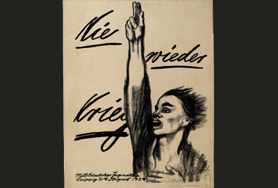 Käthe Kollwitz, Plakat »Nie wieder Krieg«, 1924