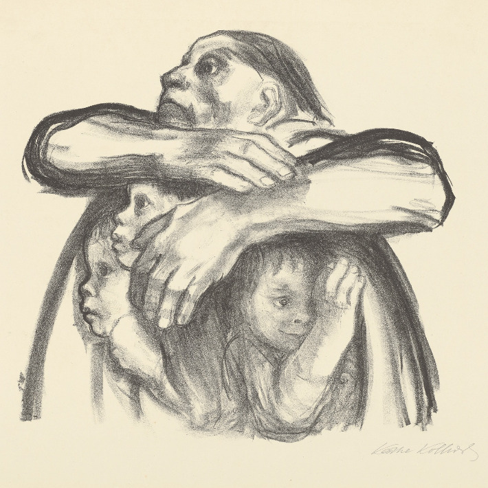 Käthe Kollwitz, »Saatfrüchte sollen nicht vermahlen werden«, 1941, Kreidelithografie (Umdruck), 370 x 395 mm, Kn 274, Kollwitz Museum Köln, Inv. Nr. 70300/87024.