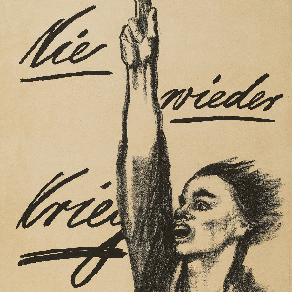 Käthe Kollwitz,  Plakat »Nie wieder Krieg«, 1924, Kreide- und Pinsellithografie (Umdruck), 940 x 685 mm, Kn 205 III b, Kollwitz Museum Köln, Inv. Nr. 70300/88018.