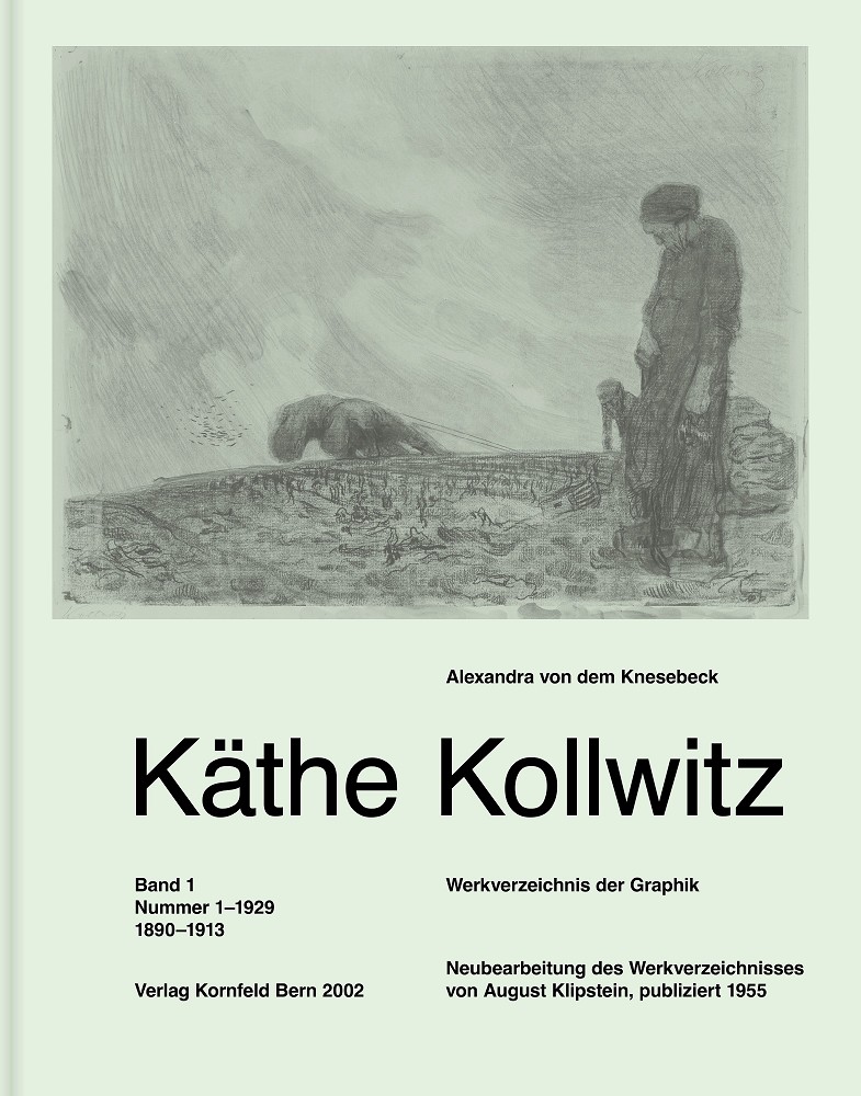 Käthe Kollwitz: Catalogue raisonné of her Prints. Edited by Alexandra von dem Knesebeck, 2 volumes, 780 pages in total, 402 illustrations
31.5 x 25.5 cm, bookjacket, Kornfeld Verlag, Berne, 2002