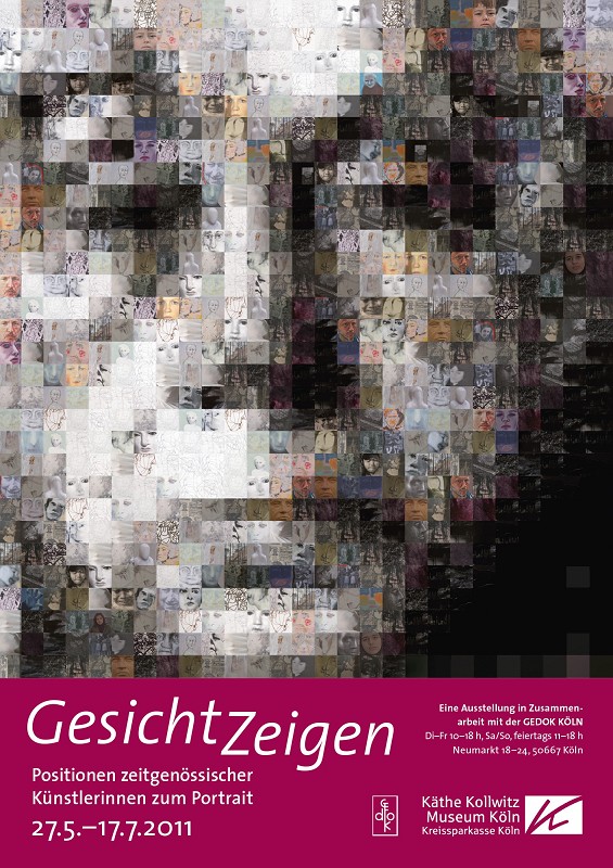 Poster: ShowingFace. Contemporary Women Artists on Portraiture. In collaboration with GEDOK Köln, 27.5. —17.7.2011