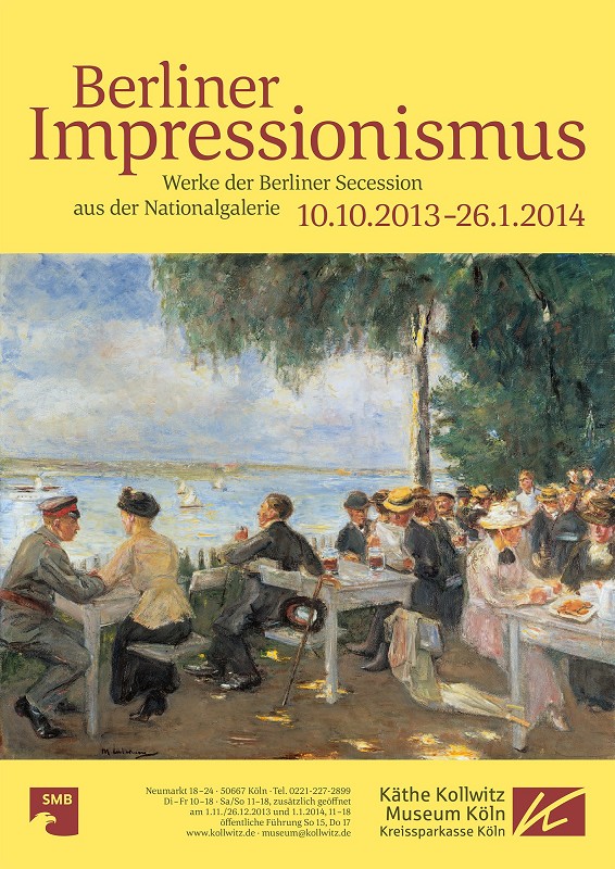 Poster: Berlin Impressionism. Works by the Berlin Secession from the Nationalgalerie, 12.10.2013 — 26.1.2014