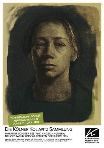 Plakat zur Sammlungspräsentation anlässlich des 20-jährigen Jubiläums des Käthe Kollwitz Museums